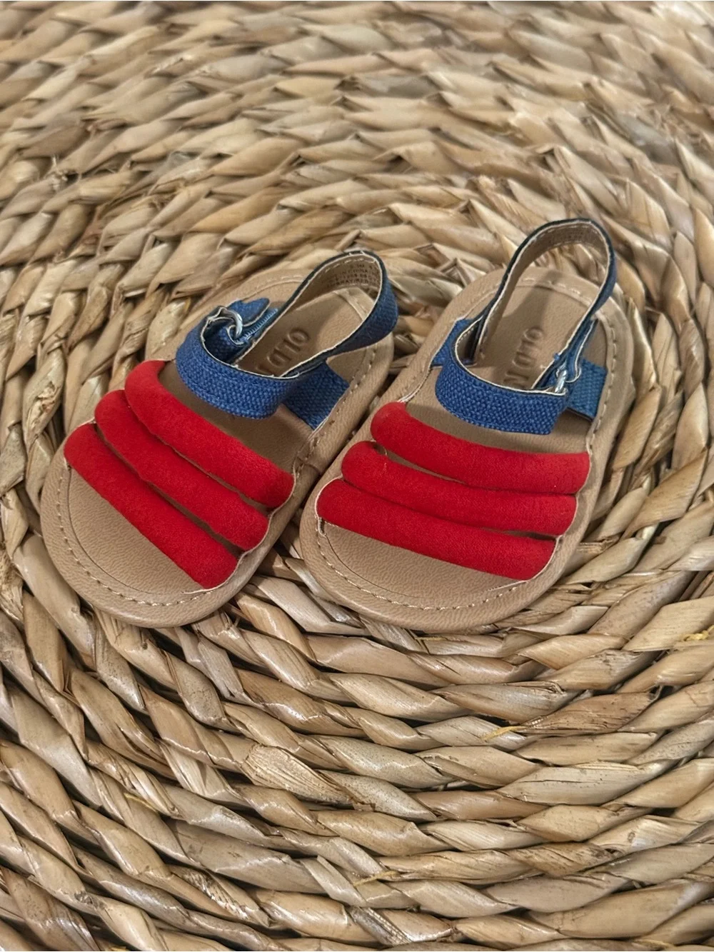 Old Navy Red and Blue Toddler Sandals - Casual Strap Sandals